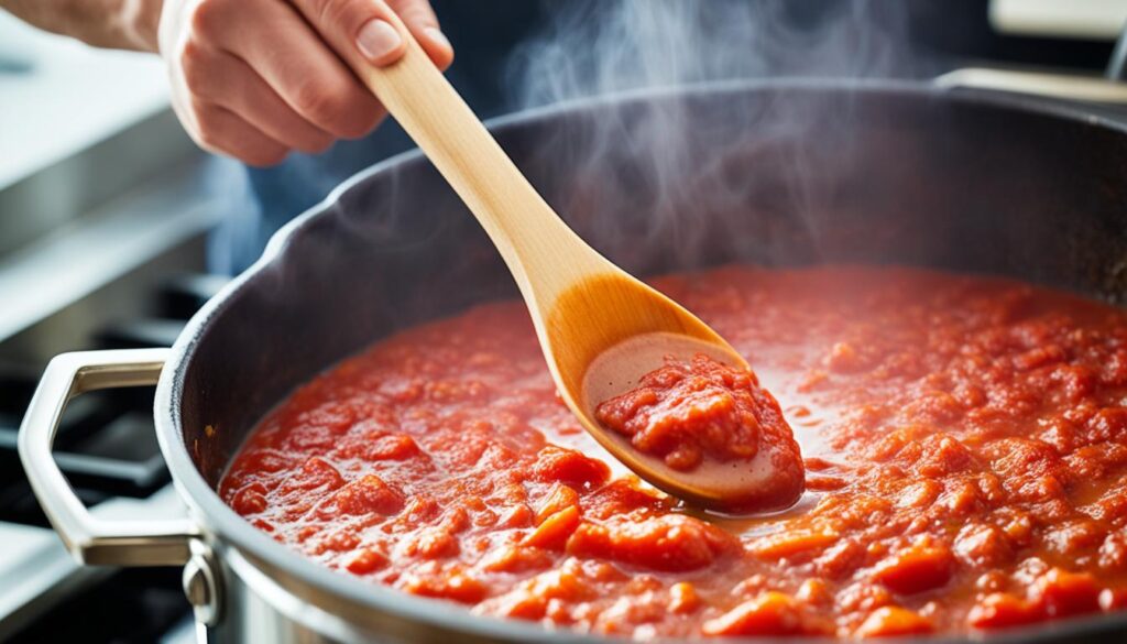 Italian Sauce Preparation