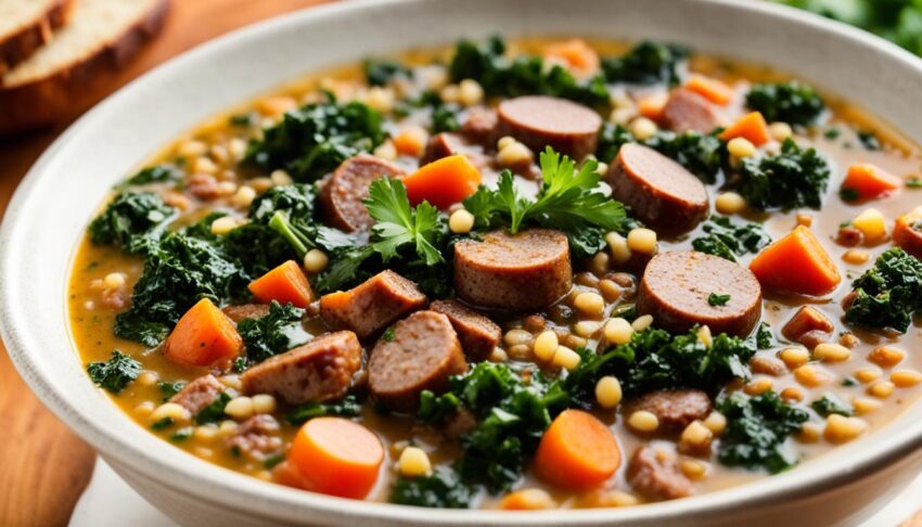 Lentil, Kale and Sausage Soup Recipe