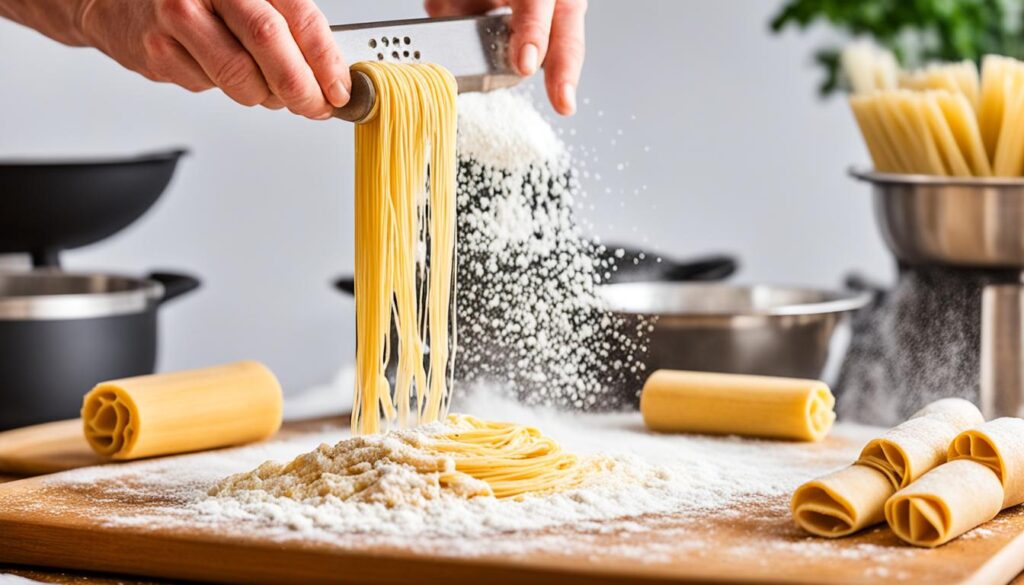 Preparing authentic Italian pasta